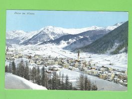 Davos im Winter - alte Ansichtskarte