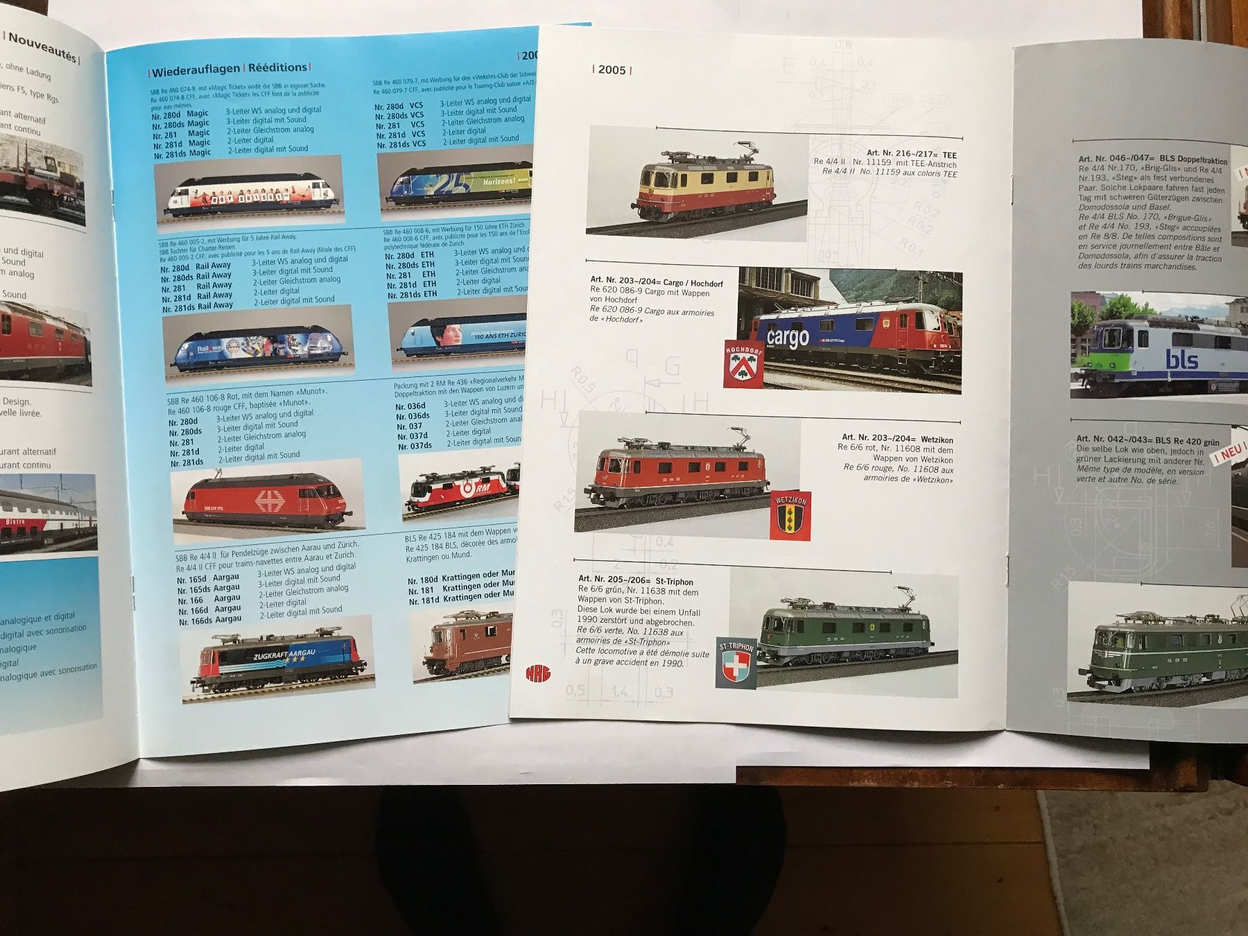 Hag Modellini di ferrovie: 2 x HAG info, 2005/2006 – Usato da liestal venduto da makai05 2