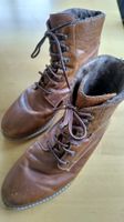 Braune Lederboots von Fretz, Gr. 42, Goretex, Lammfellfutter