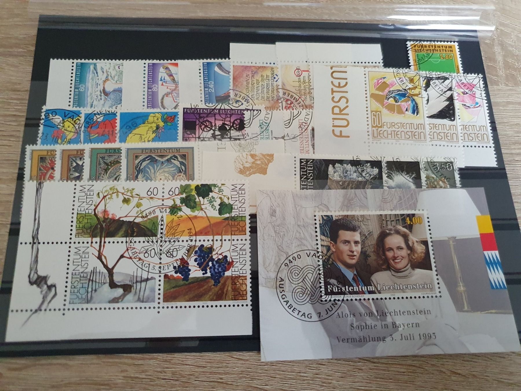 Tutti i francobolli: Liechtenstein 1993/94 – Usato da Balgach venduto da SIMEON27