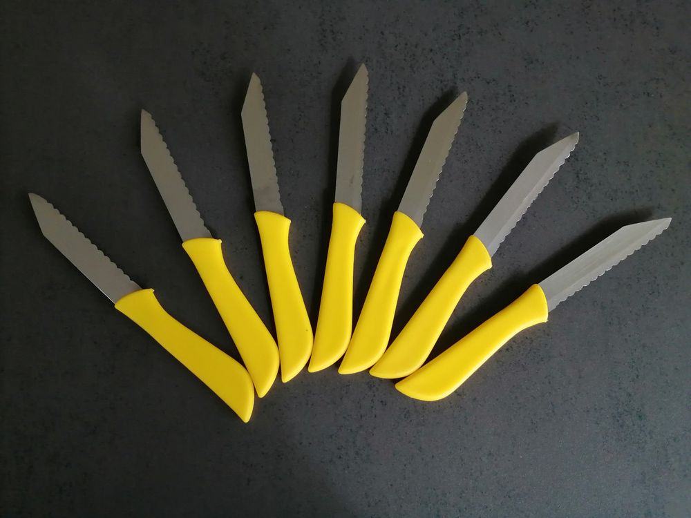 7 kleine Messer mit Wellenschliff | Kaufen auf Ricardo