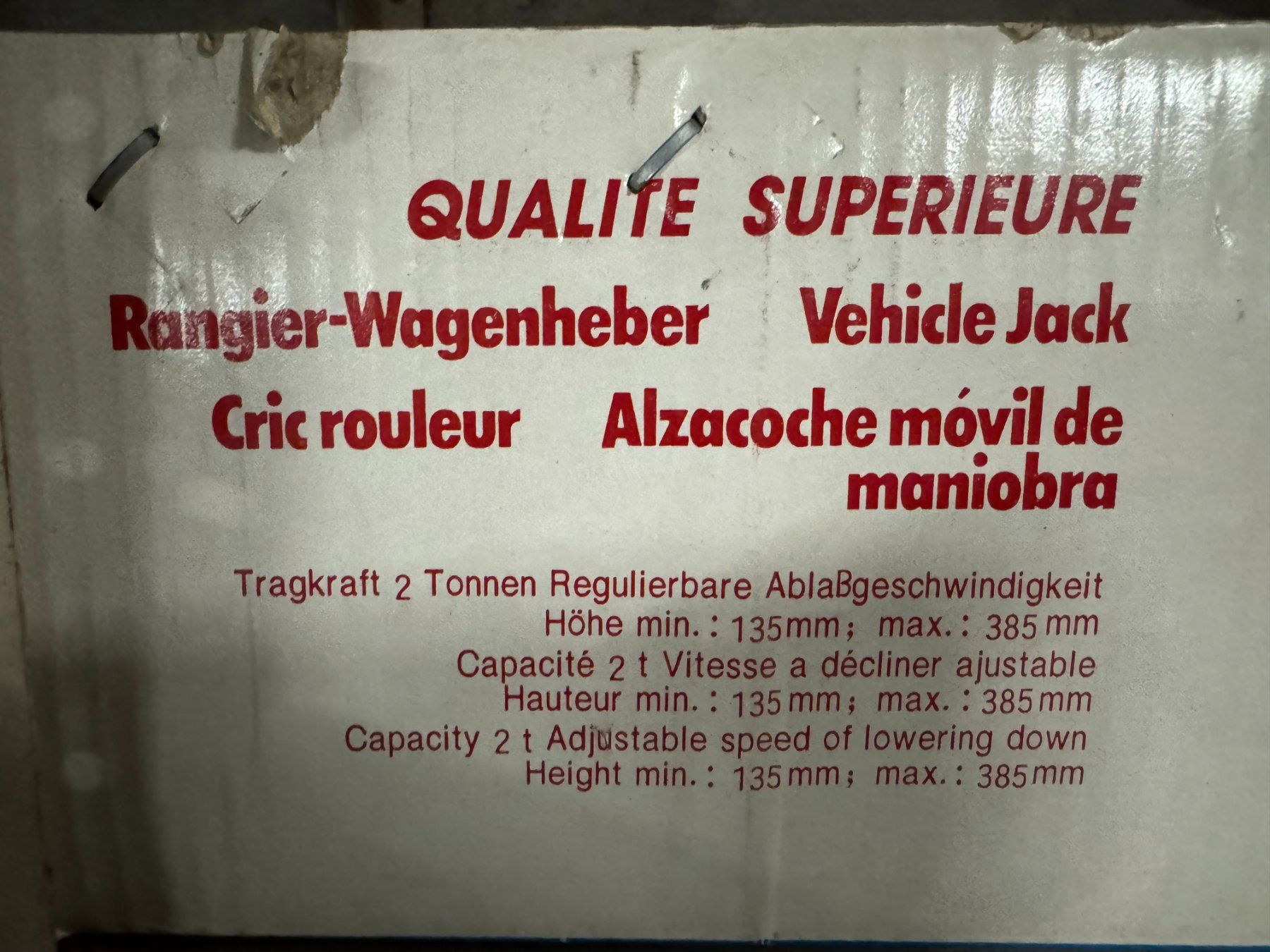 Alle Werkzeuge: 2T - Wagenheber – Gebraucht aus Benglen von gbenglen 4