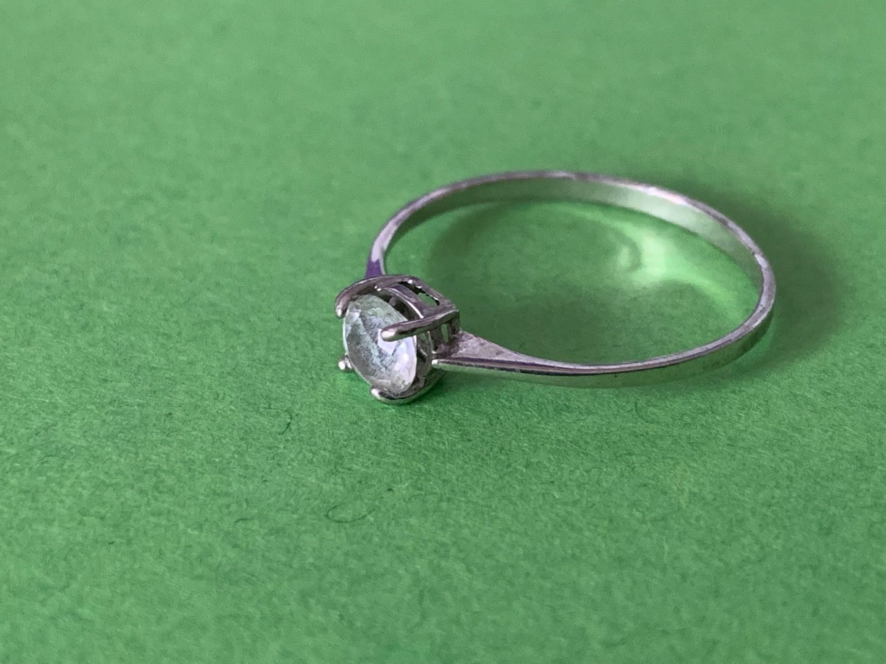 Ringe: Silberring mit weissen stein matt (59) – Gebraucht aus Dittingen von Bijoubelle 3
