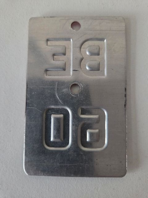 Sachs Insegne: Velonummer BE 60 plaque Velo – Usato da Schenkon venduto da Uhu007 1