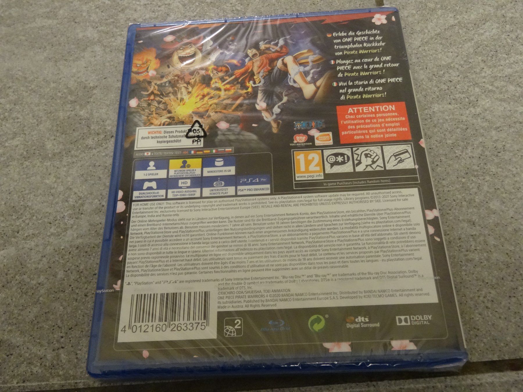Sony Spiele: One Piece: Pirate Warriors 4 - PS4 - Neu & OVP – Neu und originalverpackt aus Olten von Disc-Ausverkauf 1