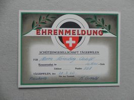 Karte Tägerwilen TG Schützenfest 1960
