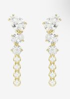 Swarovski earrings new gold plated