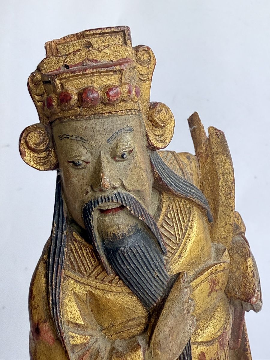 Figuren: Antike chinesische Holzfigur Qing-Dynastie 19.Jh – Gebraucht aus Zürich von Geniuss 7