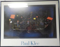 Paul Klee "Abfahrt der Schiffe" (1927), Poster, Alurahmen