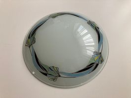 Verre pur plafonnier vintage, style art déco