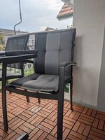 Schnäppchen: 5 Gartenstühle mit  je 1 Kissen