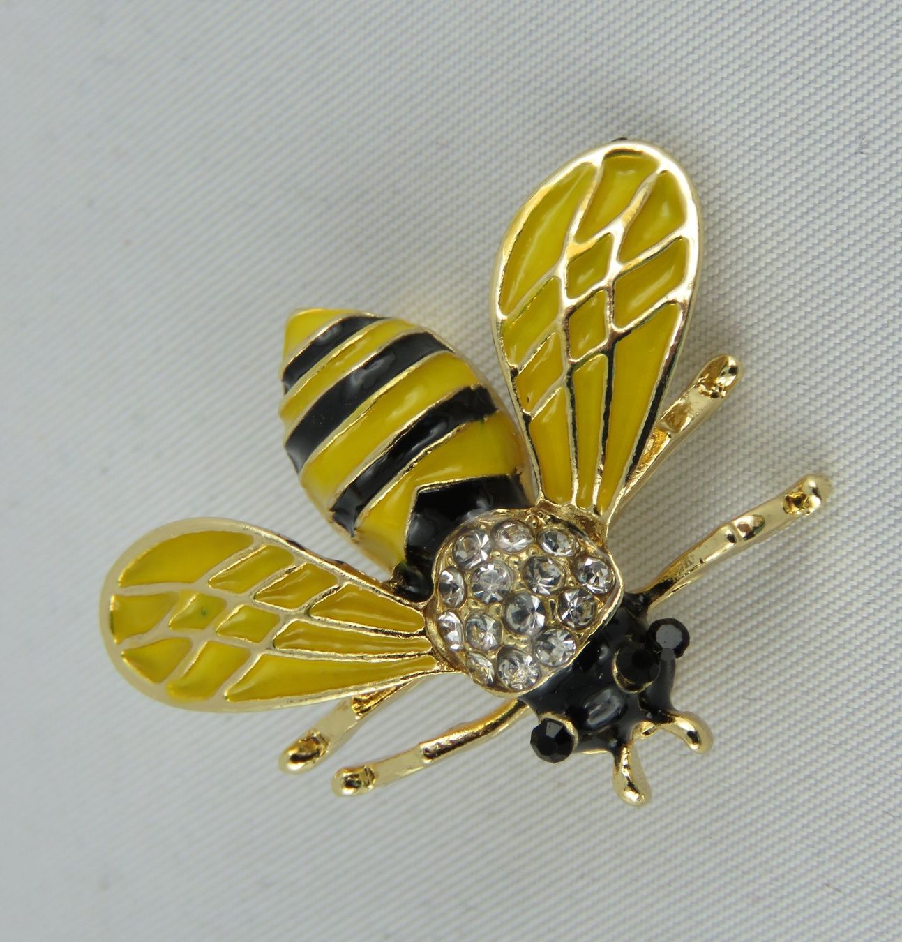 Broches & Aiguilles: Brosche - BIENE - Glitzersteine - Neu - 4,3x2,7cm – Neuf avec emballage d'origine à Grenchen par Yamahwildstar16 2