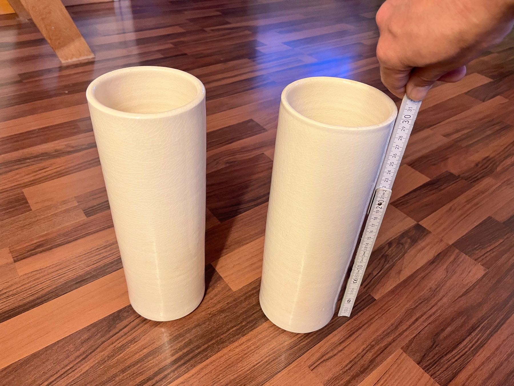 Vasen & Gefässe: 2er Set grosse Vasen aus Keramik - Beige – Gebraucht aus Zollikofen von Lukimann 5