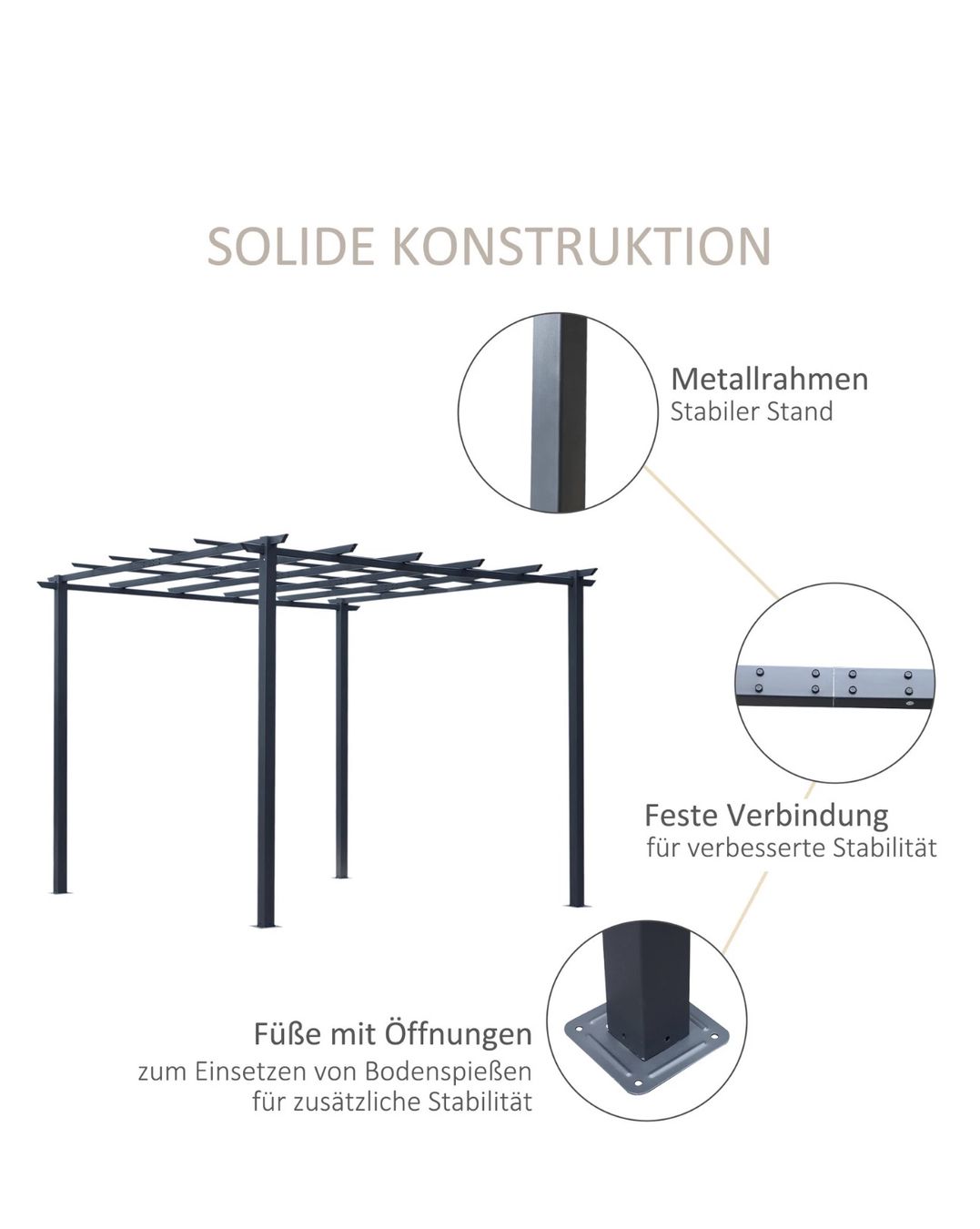 Sonstige Gartendekorationen: Rosenpavillon Pflanzbogen Rosenbogen Garten Pavillon – Neu und originalverpackt aus Amriswil von JaJa-Express 5
