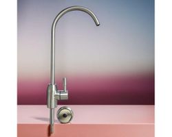 Robinet eau pure acier brosse raccord rapide 1/4 / Hahn