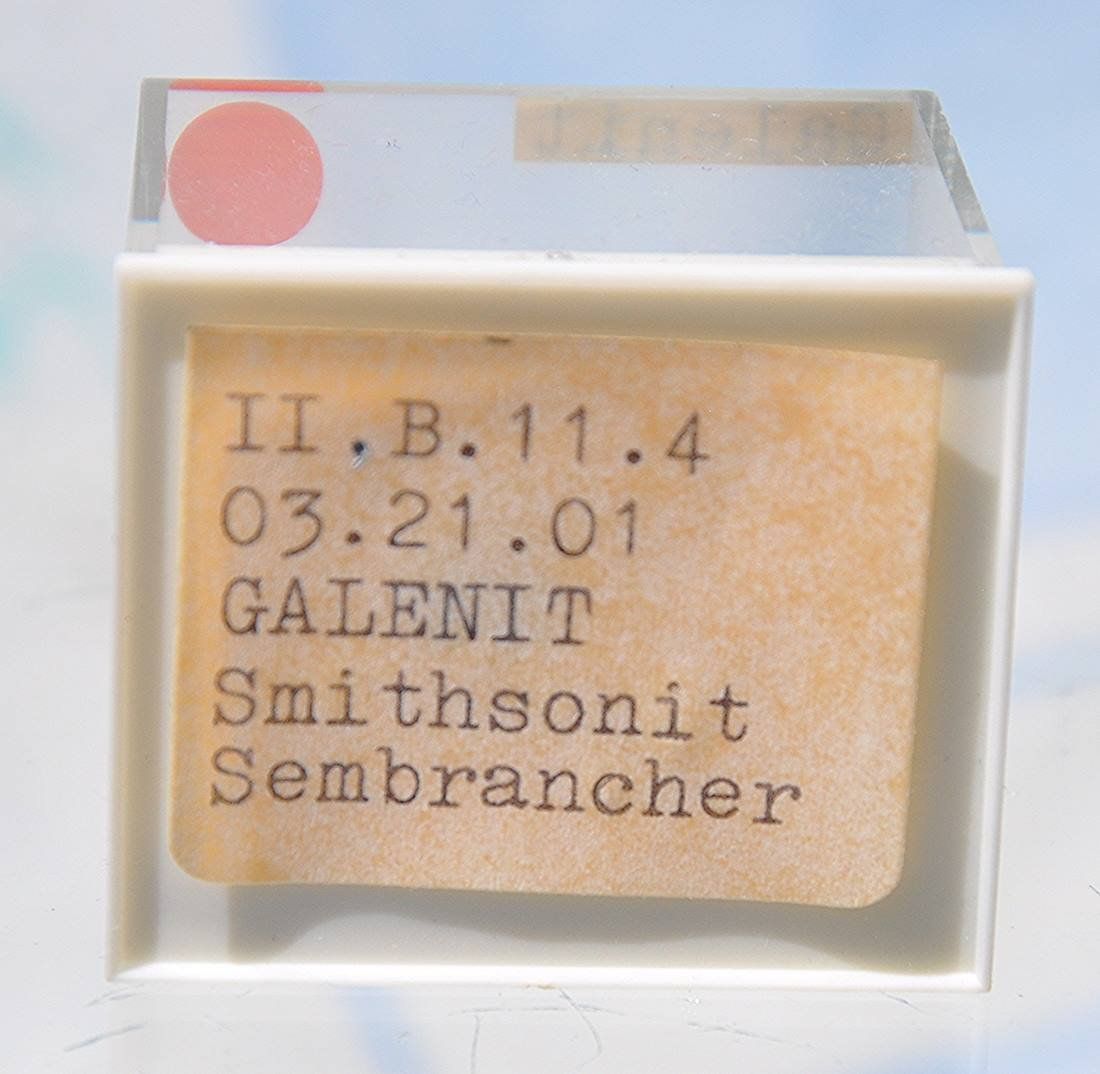Minerali & Pietre curative: GALENIT & SMITHSONIT, Sembrancher (VS, CH), mit Provenienz – Usato da Kandersteg venduto da schiffskatze27 1