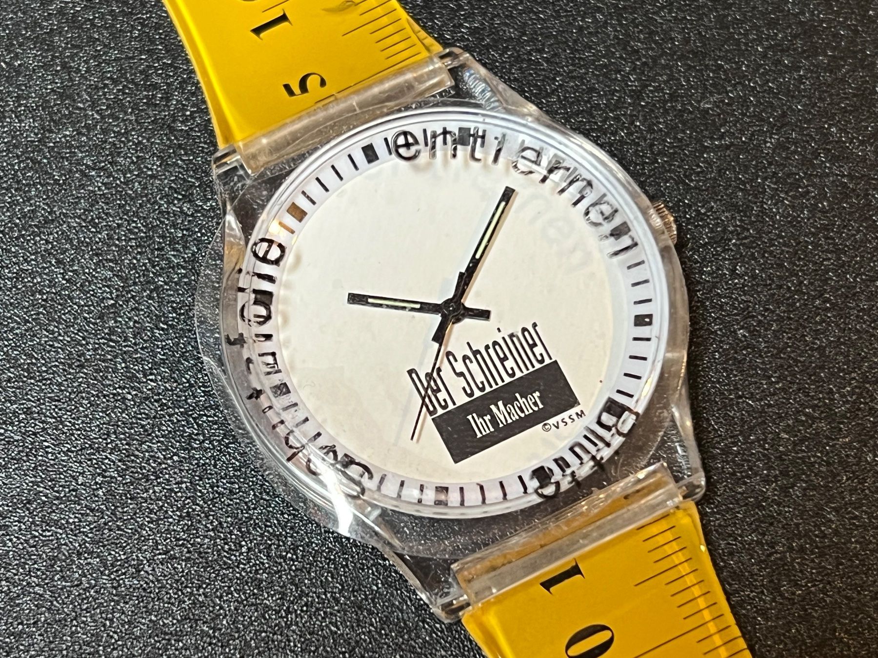 Uhren: Armbanduhr "Der Schreiner" mit Mess-Armband – Neu (gemäss Beschreibung) aus Unterentfelden von JG2026