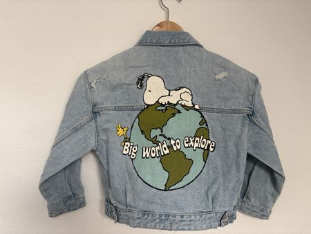 Jeansjacke Peanuts Zara Kinder Grösse 128 guter Zustand