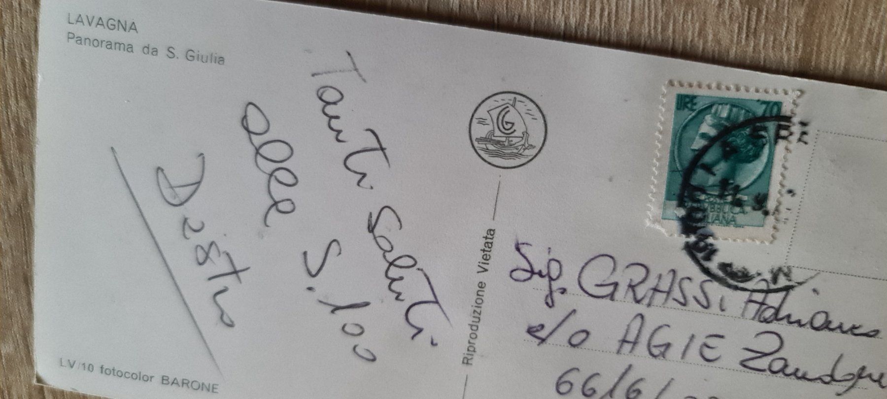 Cartoline postali: Ansichtskarte Lavagna – Usato da Dintikon venduto da Vexi 1