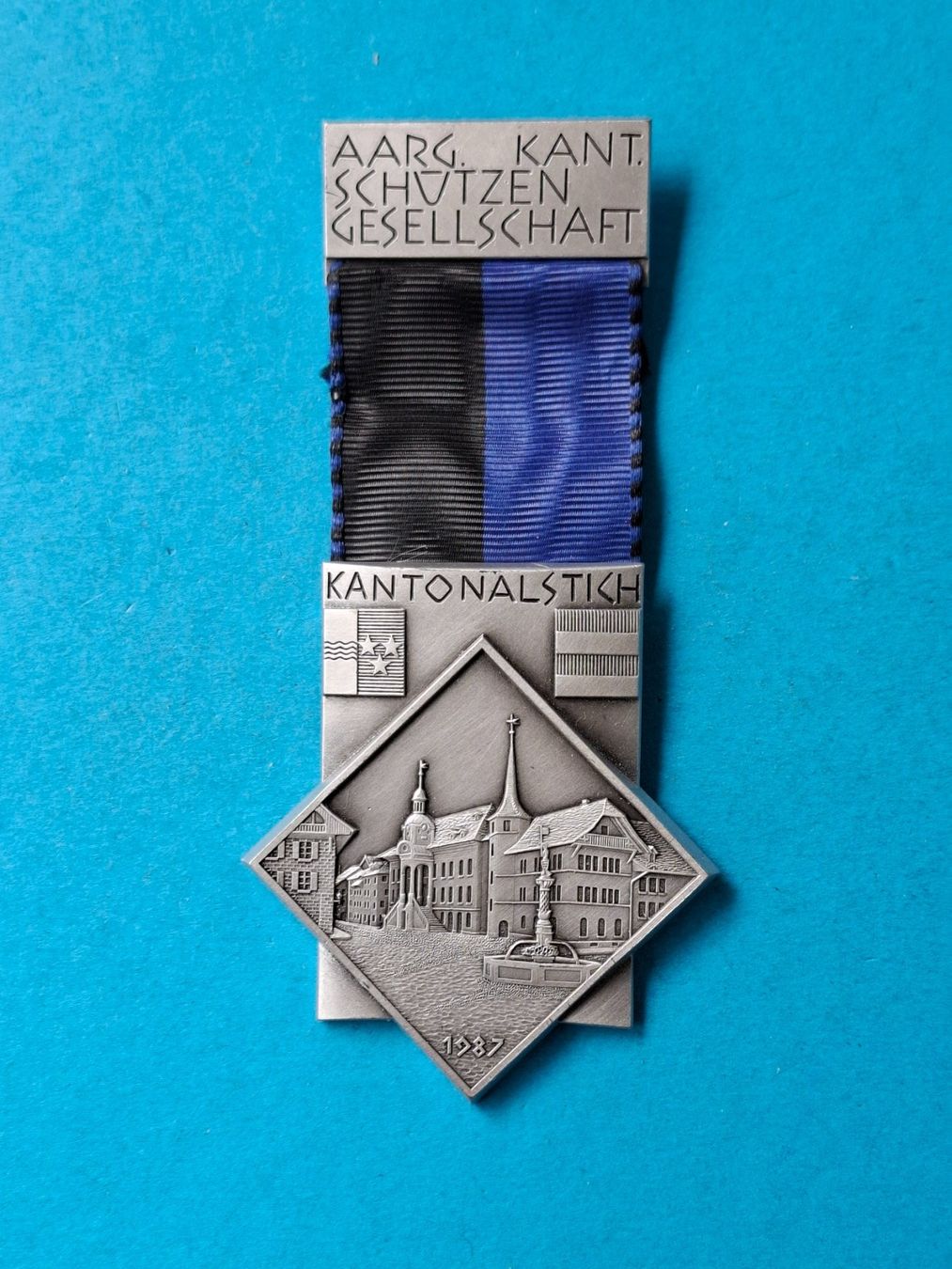 Medaglie: Aargau Kantonalstich 1987 (N500) – Usato da Schwanden GL venduto da Suvorov 2