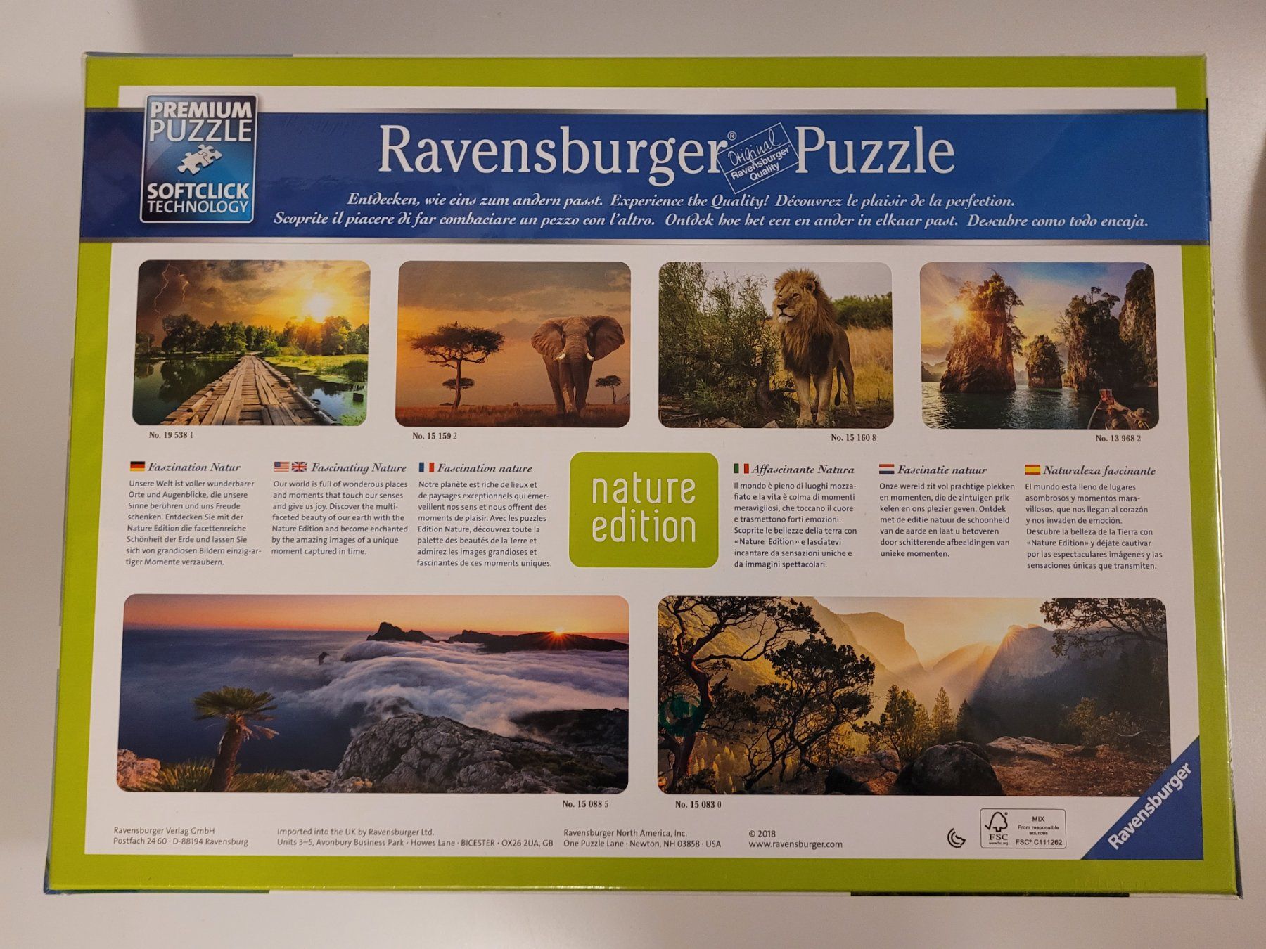Ravensburger Puzzles: Puzzle Abends in den Rocky Mountains 1000Teile – Neu und originalverpackt aus Oberuzwil von aseinkaufswelt 1