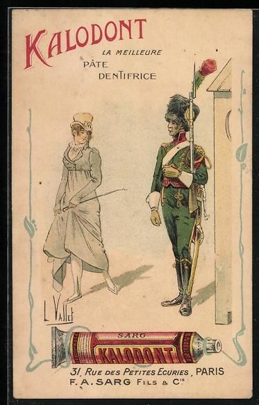 Cartes postales: Paris, Pâte Dentrifice Kalodont, 31 Rue – D'occasion à Berlin par bartko-reher