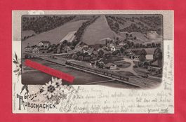 Trubschachen (BE) im Oberemmental bräunliche Einfarb Litho