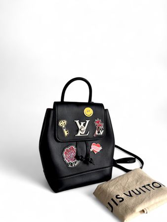 LOUIS VUITTON My Lockme Mini Pins Leather Backpack Tasche