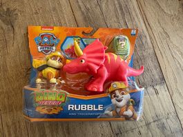 Paw Patrol Dino Rescue Rubble & Triceratops, Neu & OVP!