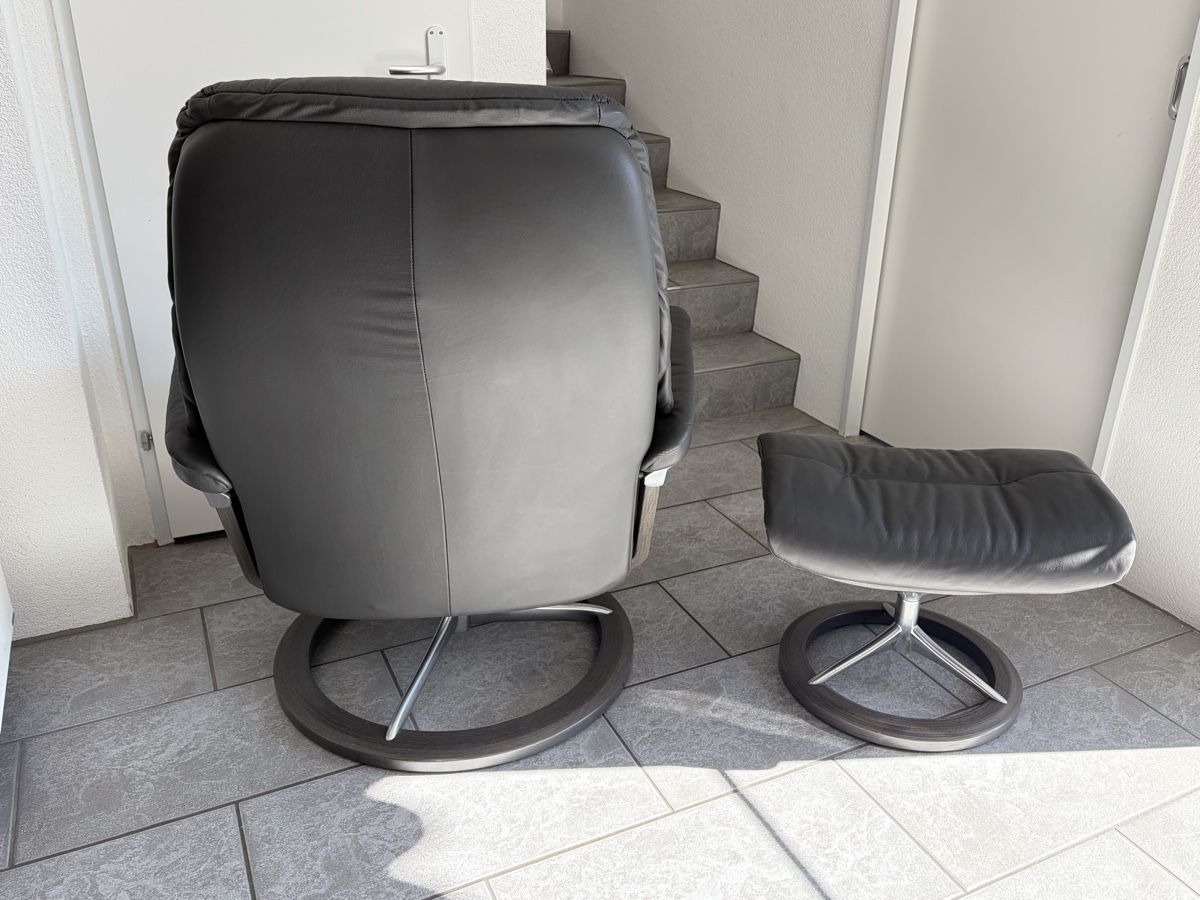 Stressless Poltrone: Stressless Sessel mit Hocker Ledersessel – Usato da Freienstein venduto da Zippi007 2