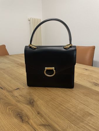 Vintage Celine Gancini in schwarz