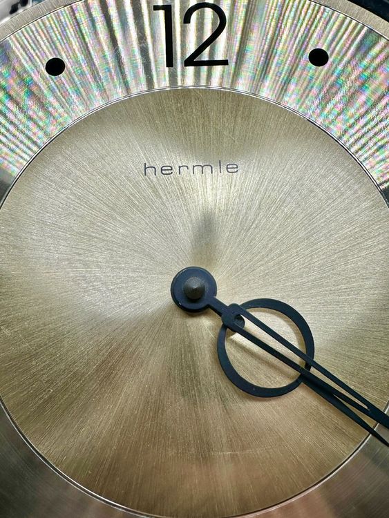 Horloge mural pendule HERMLE quartz en verre et laiton Kaufen auf Ricardo