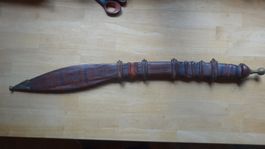 sabre traditionnel touareg avec fourreau en cuir long. 82cm