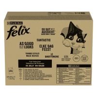 Felix "So gut wie es aussieht" Gelee Fisch 100 x 85 g Katze
