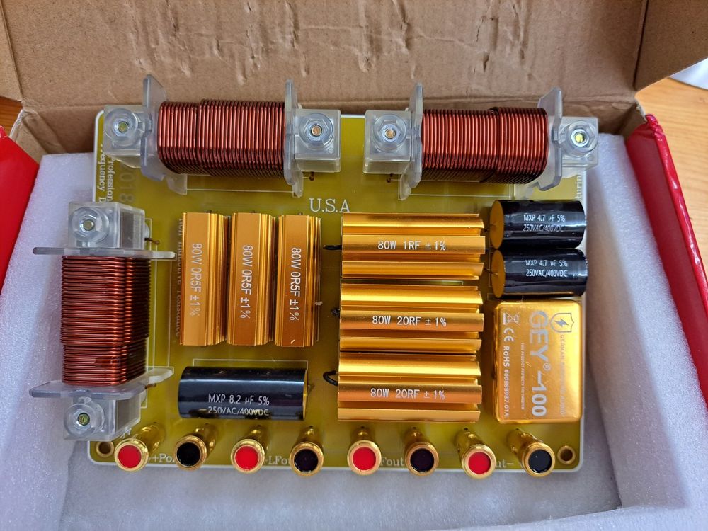 WOOXGEHM Auto Lautsprecher Frequenzweiche 2-Wege 100W - 2 Stück Set Für Auto Stereo Anlagen