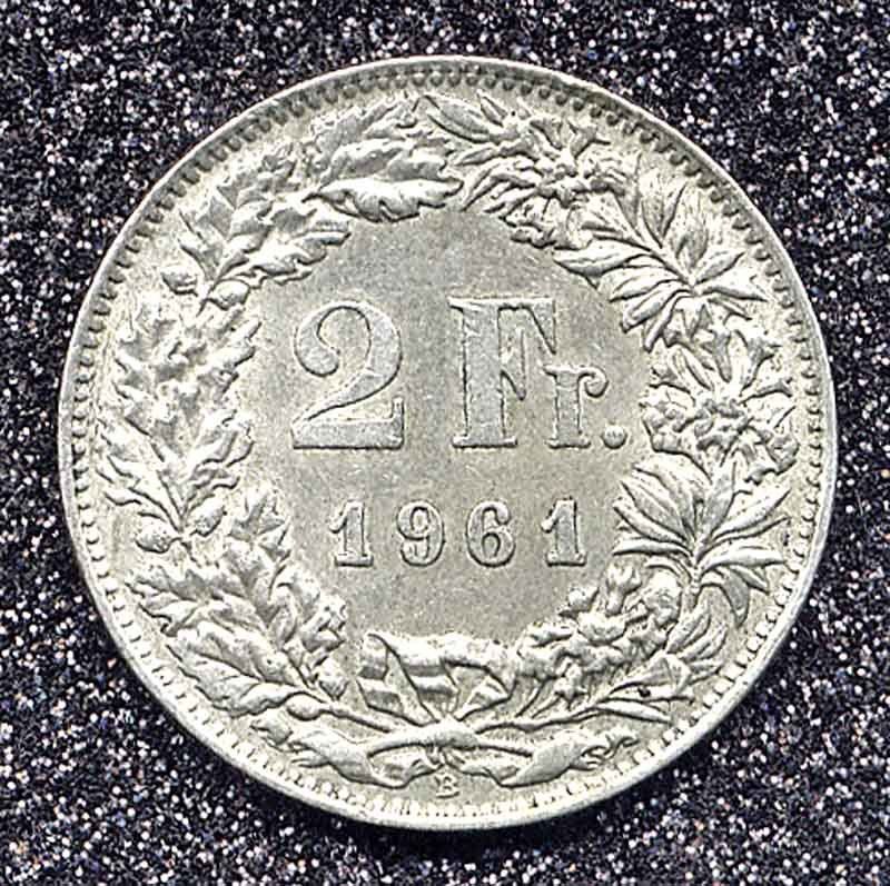 Alle Münzen: Münze CH Silber "1961" – Gebraucht aus Zug von urzeit