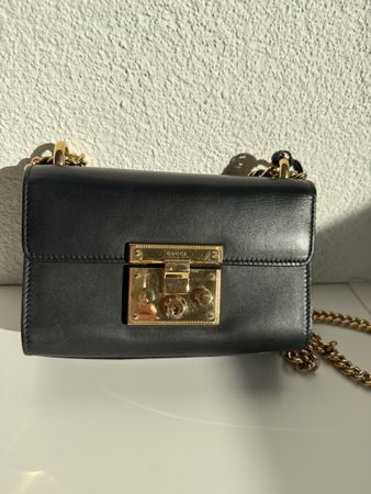 Gucci Padlock Tasche schwarz Leder 
