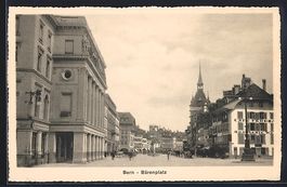 Bern, Bärenplatz mit Cafe und Brauerei