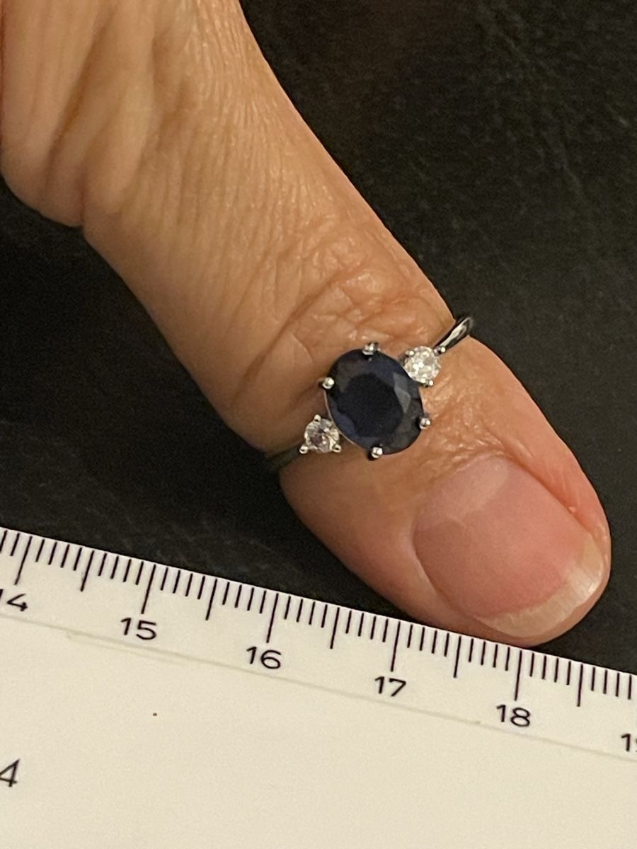 Anelli: Bague  bleue  ovale zirconium 58 neuve – Nuovo (secondo la descrizione) da Kloten venduto da Vermicelles 2