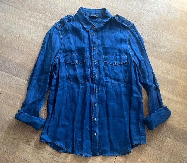 Massimo Dutti Camicette: Lässig leichte Bluse im Jeans-Look von Massimo Dutti – Usato da Steinmaur venduto da Dyleila
