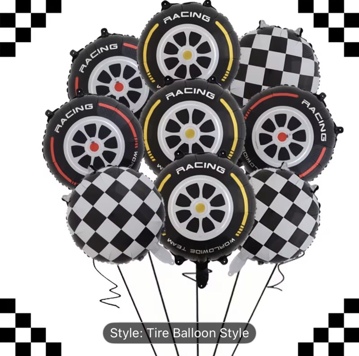Tutte le decorazioni: Car racing theme party pack, all inclusive – Nuovo e nell'imballaggio originale da Schlieren venduto da sch_7wfd 4