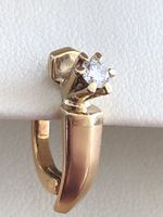 Ohrringe 0.24 Carat Gold Solitär Diamanten