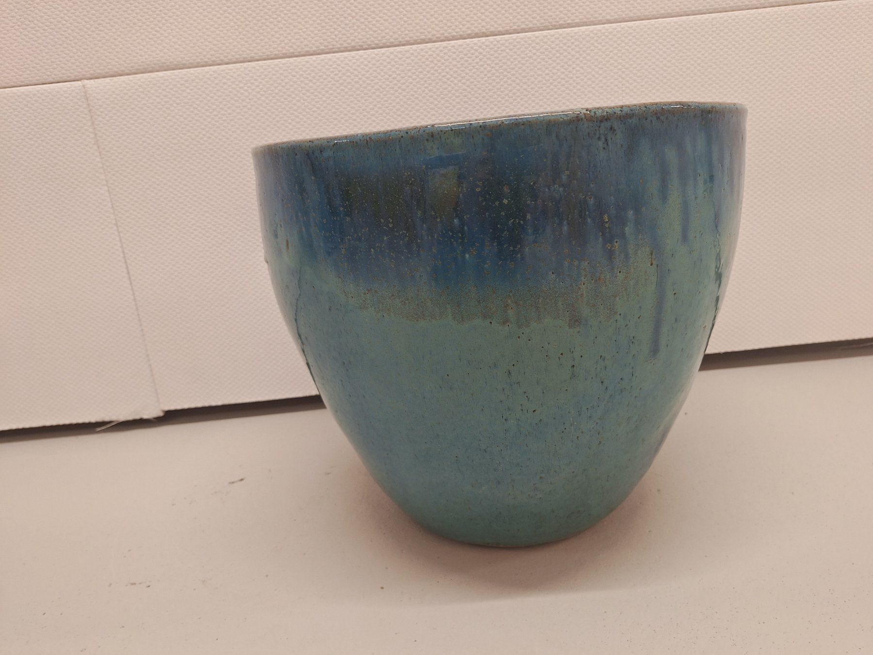Vasi per fiori: Blumentopf; Übertopf; Keramiktopf, Topf hellblau – Usato da Spreitenbach venduto da misi.m 5