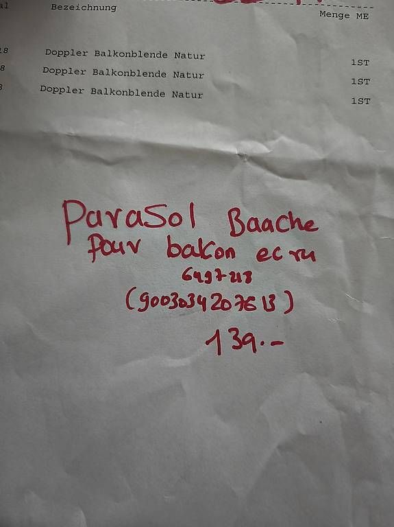 Ombrelloni: Parasol de balcon très bon état  – Usato da Heremence venduto da rit_m6yv 3