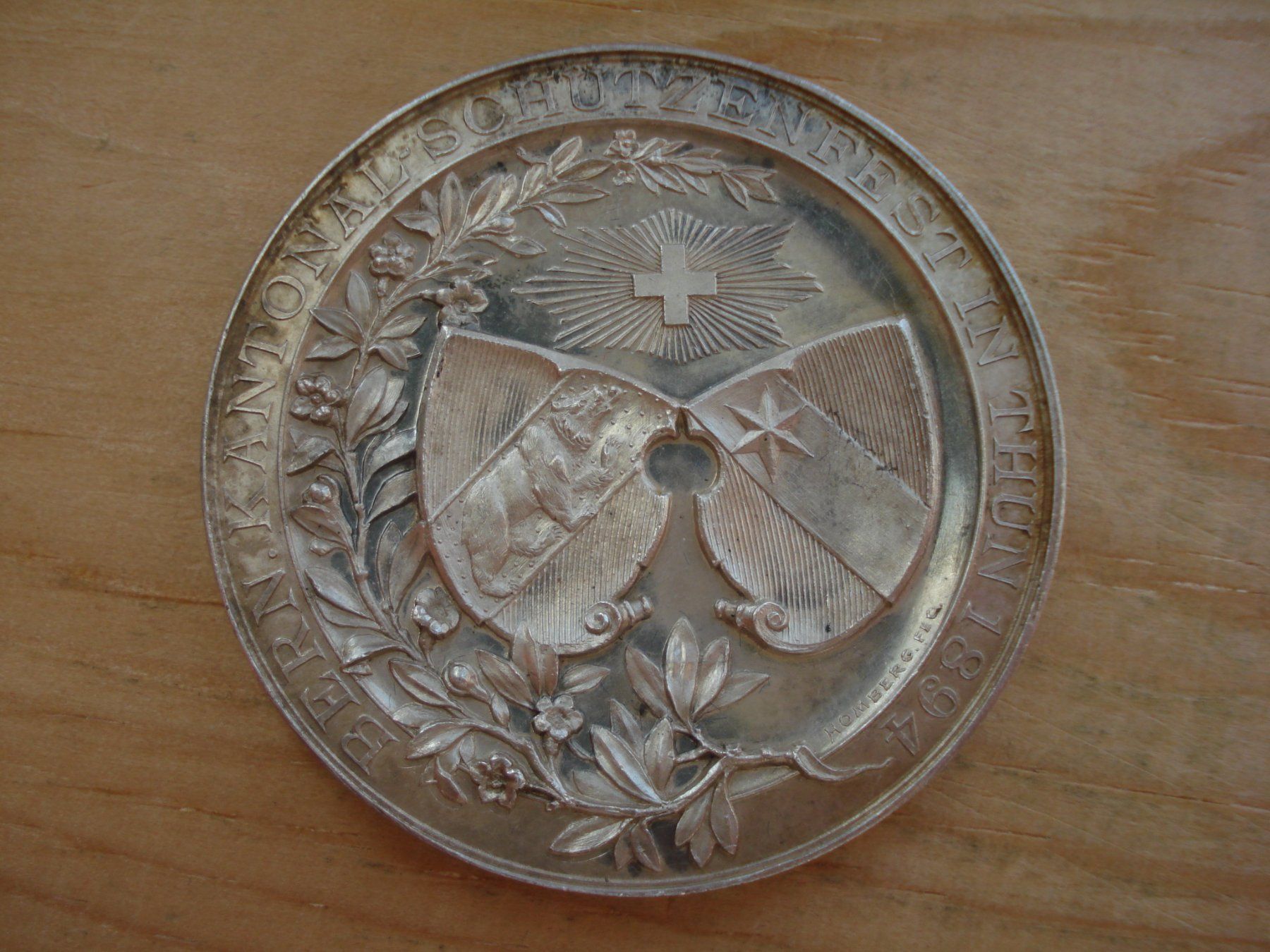 Medaglie: (M3) Swiss shooting Bern 1894 228a – Usato da Erlach venduto da Net-Coins 1