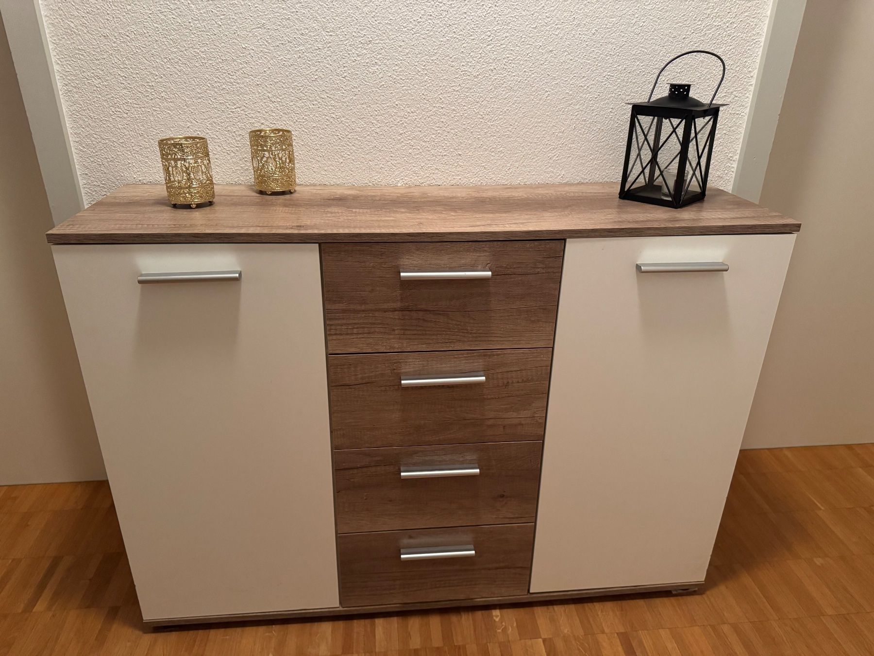 Kommoden: Sideboard Kommode weiss/Eiche 120x85x35cm – Gebraucht aus Uetliburg SG von