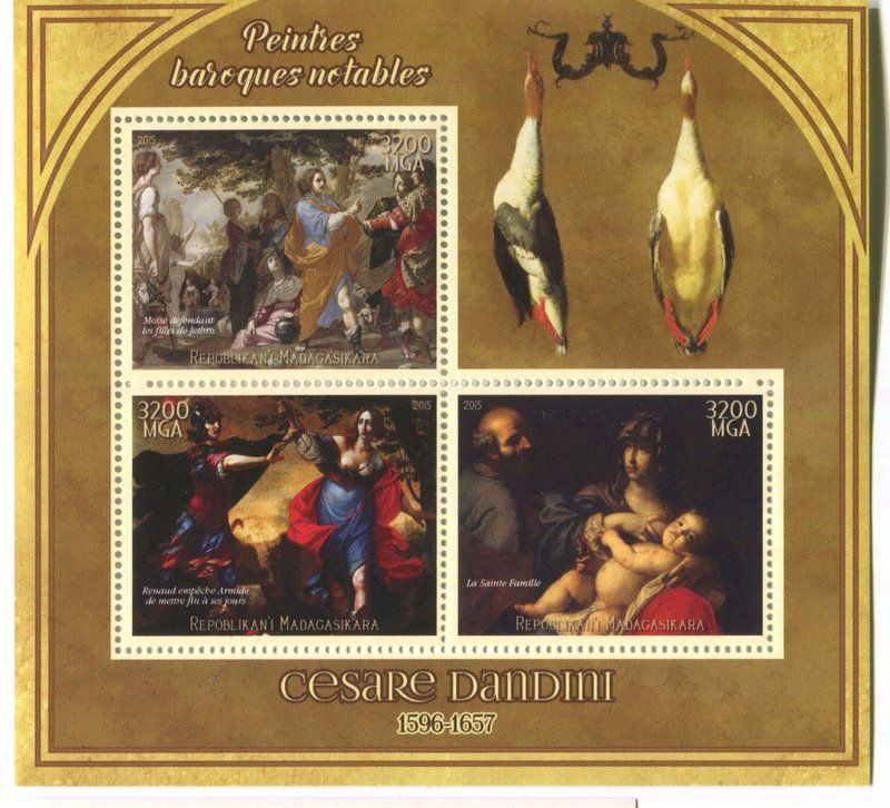 Tous les timbres: Block "Malerei. Cesare Dandini". Madagaskar – Neuf avec emballage d'origine à Basel par Butsch5