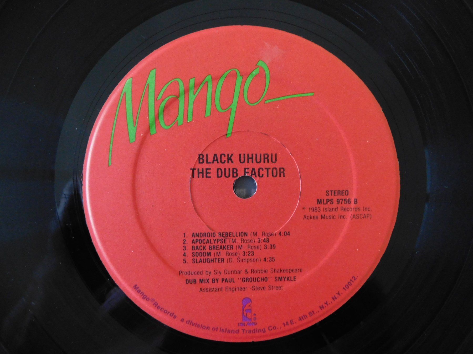 Dischi in vinile: Black Uhuru – The Dub Factor - US - 1983 – Usato da Emmenbrücke venduto da Dickens 2