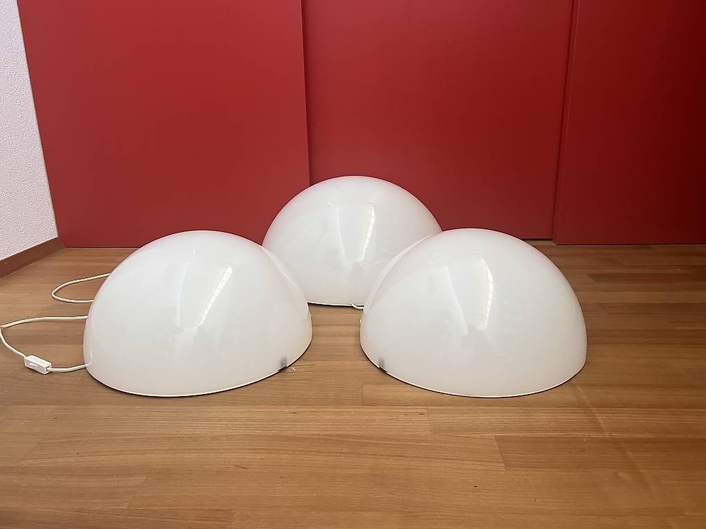 Lampade: Halbkugelleuchten weiss innen – Usato da Saas im Prättigau venduto da cla_289l 1