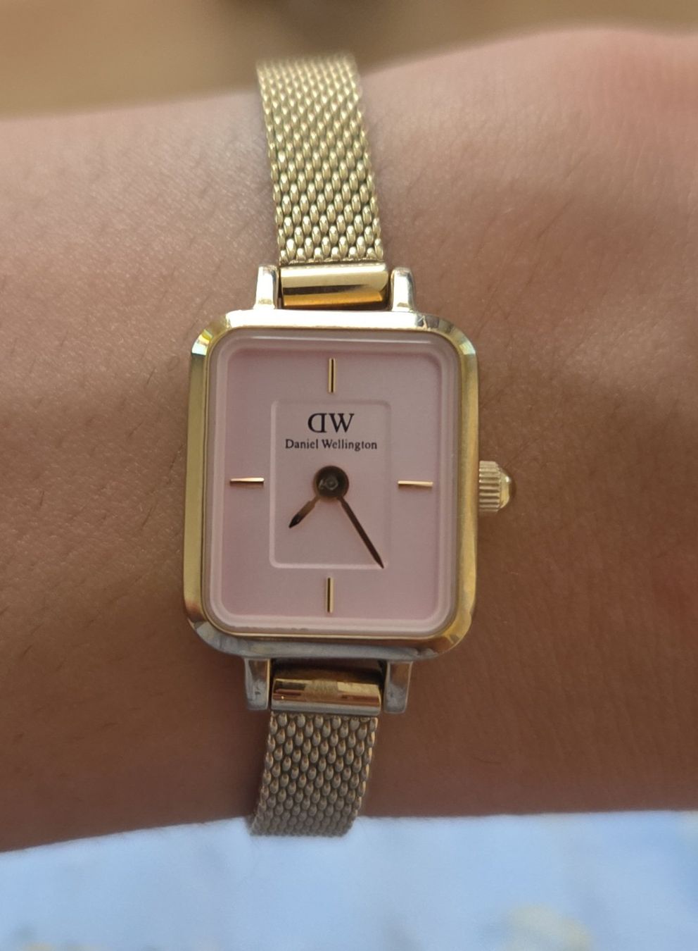 Daniel Wellington Orologi: Daniel Wellington Quadro Mini Gold/Pink – Usato da Bazenheid venduto da Mermaid07